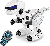 JoyKip Remote Control Robot Smart Programmable RC Dinosaur Robot Toy for Kids - Walking Dancing Singing Roaring Dino Robots Toys with LED Lights Gift for Kids Age 3 4 5 6,7+