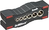 KWB DRILL GUIDE/DRILL JIG Ø 44899 MM DRILLBLOCK FOR PRECISE AND STRAIGHT DRILLING ON SURFACES, ROUND MATERIALS, AND EDGES INCLUDING GRIP POINTS