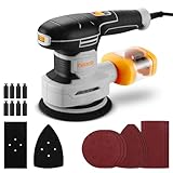 DEKOPRO 3-IN-1 Orbital Sanding Machine: Multi-Function Sander 300W 13000RPM Detail,Sheet Sanders and Orbital Sanders Corded with 9 pcs Sandpapers,6-Speed Electric Hand Sander Tool Set for Wood Working