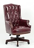 MANAGERS DIRECTORS CHESTERFIELD ANTIQUE CAPTAIN STYLE PU LEATHER OFFICE DESK CHAIR FURNITURE