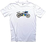 Funkyzilla Classic RG500 1975 Motorcycle T-Shirt. Barry Sheene. Gents,Ladies & Kids Sizes:(Large) Size 12 Multicoloured