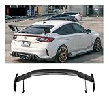 Dry Carbon Rear Spoiler Rear Wing Body Kit Compatible for Honda Civic FL5 Type R Upgrade AD Style