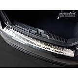 Avisa Stainless Steel Rear Bumper Protector Compatible with Ford Fiësta MK8 2017- & Ford Focus III Facelift 2014-2018 'Ribs'