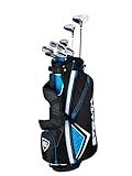 Strata Men's Right Hand Golf Club Package Set - 12 Piece, Blue