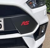 Gel Emblems Inlays Suitable for Focus RS MK3 Front and Rear Free Choice of Colours (Red)