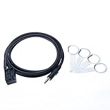 Keple Music Interface AUX In Audio Cable Cord Adapter 3.5mm jack Mp3 Connector Compatible with Samsung Galaxy, HTC ONE, Huawei, Sony Xperia, Lumia, LG, Ipod to OEM Car Radio (2003-2014 Ford C-MAX Mk1)