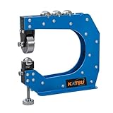 KATSU Tools Professional Benchtop English Wheel 12" 305mm Throat Depth, Form up to 16Ga/1.5mm Mild Steel, Heavy Duty Compact Metal Roller, Sheet Metal Forming Tool 165215