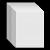 10 PCS Plastic Mesh Sheet, Plastic Mesh Canvas 20 x 30cm White Buckram Canvas Sheets for Bag Making DIY Embroidery Crafting Knit