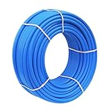 MDPE Pipe Mains Water Supply Medium Density Polyethylene, Blue, Plastic Water Pipe Underground Agriculture Polytunnel Tube Water Hose (20mm, 25M)