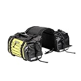 ROCKBROS Motorcycle Pannier Bag Luggage Saddle Bag Water-Repellent Motorcycling Rear Seat Carrier Large Capacity Motorbike Travel Accessories Yellow 62L
