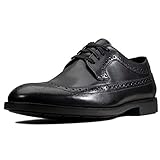Clarks Men's Ronnie Limit Brogues, Black Black Leather Black Leather, 10 UK