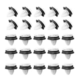 Pulchra 50PCS Car Door Panel Molded Trim Clip Holder Plastic Fastener, Exterior Molded Bumper Strip Lower Door Clip with Black Rubber Seal Fits 9mm Hole 856543 71728806