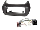 Radio installation kit for DIN car radio in Fiat Fiorino/Qubo, Citroen Nemo, Peugeot Bipper/Tepee