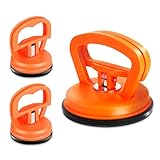XZSKD 3Pcs Dent Repair Kit, Car Dent Puller Kit, Strong Pulling Concave Suction Cup Repair Tool Suitable For Auto Body, Glass, Screen, Tile Lifting And Objects Moving (Orange)