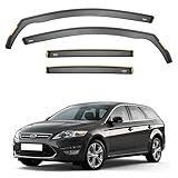Ispeed Wind Deflectors For Ford Mondeo Estate mk4 2007-2014 5 Door 4pc set - Keep Your Car Ventilated in Rain - Reduce Wind Turbulence - Tinted In-Channel Type