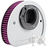 ZAMDOE 29461-99 HD-1499 Air Filter for Harley Davidson for Dyna for Road King for Electra Glide for Fat Boy for Heritage for Softail for Deluxe Deuce for Night Train for Breakout for Rocker, 1999-2015