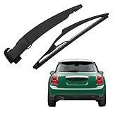 Rear Wiper Arm Blade and Arm Set,Back Windscreen Wiper Assembly Replacement Car Rear Wiper Blade Kit Automotive Wiper Blades for Mini Cooper R56 2007-2015,Black