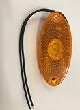 Oval LED Side Marker Light, Lamp, Trailer, Orange, Fits Ifor Williams 12/ 24v Maypole