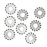 Set of 8 HSS Involute Gear Cutters for Module 1 5 and 20 Degree Milling