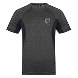 Watford FC T-Shirt Mens Poly - Official Gift - Black Marl XXL