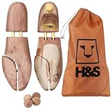 H&S Cedar Wood Shoe Stretcher - Cedar Shoe Tree - Shoe Stretchers Womens or Mens Shoes UK 7.5 to 8.5 - Shoe Trees for Men and Women - Wooden Boot or Leather Shoe-Stretcher Shaper