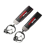 ZZXYSM Carbon Fiber Motorcycle Keychain Holder Keyring for H/ONDA CBR600RR CBR1000RR REPSOL HRC CBR FIREBLADE,Black