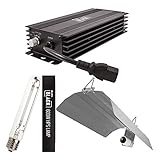 600w LUMii BLACK Dimmable Digital Ballast Grow Light kit HPS Dual Spectrum Bulb