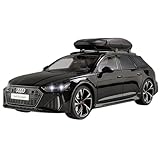 Miniature Replica Car Model 1:18 Die-cast Zinc Alloy Simulation Car Model Suitable For Collection Suitable For Audi RS6 Scale Die-cast Vehicle(Black)