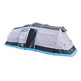 OLPRO Stafford 6.0, 6 Berth Ed Stafford Family Tent Blue & Grey, Re-Pro Recycled Polyester, Family, Large Groups, Festival/Garden/Camping
