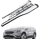 Running Boards Side Steps for Honda CRV MK4 2012-2016, Black Silver Side Steps with Mounting Kit, Vehicle Running Boards 1 Pair LRSS041