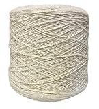 Wool Yarn for Weaving and Knitting - 100% Lambswool - undyed - 0.9kg Cone