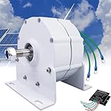 Fablestoryem 12000W low rpm permanent magnet generator, 3 Phase Gearless Permanent Magnet Generator 12V/24V/48V/120V/220V AC Alternator Water Wind Turbine Generator With Rectifier,220V