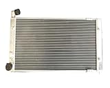 2 Row Aluminum Radiator For 1991-1995 Compatible With VW Corrado 53I VR6 conversion Turbo 2.9L Manual/1983-1992 VW Golf MKII 19E G60 1.8L Manual