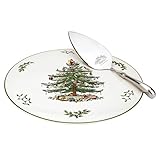 Portmeirion Home & Gifts Spode Cake Plate and Server Boxed Set, Ceramic, Multi-Colour