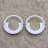 ULEIVA Replacement Clamping Socket, Pack of 2, White, Compatible with Kermi Henrad Radiator Side Panel