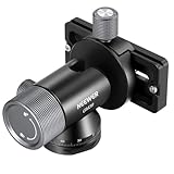 NEEWER Camera Gimbal Tripod Head, 360° Pan 90° Tilt Metal Low Profile Monopod Tripod Stand Ball Head Mount Adapter, Quick Release/Lock Arca Type QR Clamp & Base, 3/8" Thread, Max Load 8.8lb/4kg, GM39