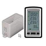 ANKROYU Wireless Rain Gauge, Digital Rain Meter Gauge Household Weather Station Meter Rain Collector Monitoring Meter Weather Station Meter Temperature for Measuring Rainfall in Households