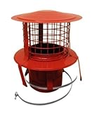 Pot Hanging Solid Fuel Chimney Liner Cowl 5" (125mm) Terracotta