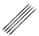 Set of 4 Aluminium Banksticks, 50-90 cm, Rod Holders