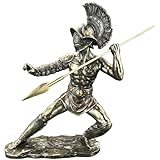 Bronze Gifts Statue ROMAN GLADIATOR MURMILLO Home Decor Statue Gifts for Women for Men Sculpture Home Decor