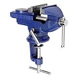 CROWNSHOP Bench Vice 360° Swivel Base Vices forWorkbench Portable Universal Workshop Clamp Adjustable Mini Table Bench Vice Clamp for Workshop Factory (65mm)