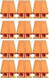 Brick Line Blocks [12 Pack] for Bricklaying Straight Bricks Orange Corner Line Anchor Blocks (12 Blocks)