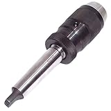 Lathe Chuck, 45# 1-16mm Capacity Keyless Steel Self-Adjusting Chuck with Taper Arbor