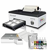 Comstroll A3 R1390 DTF Printer Transfer Printing Machine with Automatic White Ink Agitation and Timed Circulation for DIY Printing, Direct to Film Printer (R1390-Oven)