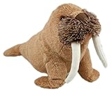 Animal Instincts Snow Mates Winston Walrus, Squeaky Soft Plush Chew Companion Dog Toy - Small