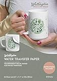 Wellington Waterslide Decal Paper Inkjet Clear, A4 Water Decal Paper for Inkjet Printer, Clear Transfer Paper (20 Sheets)