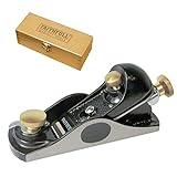 Faithfull 912 Block Plane in Wooden Storage Box – Precision Machined Cast Iron Low Angle Hand Plane for End Grain Work & General Purpose Finishing