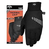 Callaway Golf Thermal Grip Cold Weather Golf Gloves (2 pack) 2023, Black