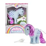 Basic Fun My Little Pony | Blue Belle Classic Pony | Retro Horse Gifts for Girls and Boys, Collectable Vintage Horse Toys for Kids, Unicorn Toys for Boys and Girls Ages 4 35322