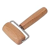 Dpofirs Dough Roller Even Thickness Wooden Rolling Pin for Perfectly Cooked Shells, Kitchen Baking